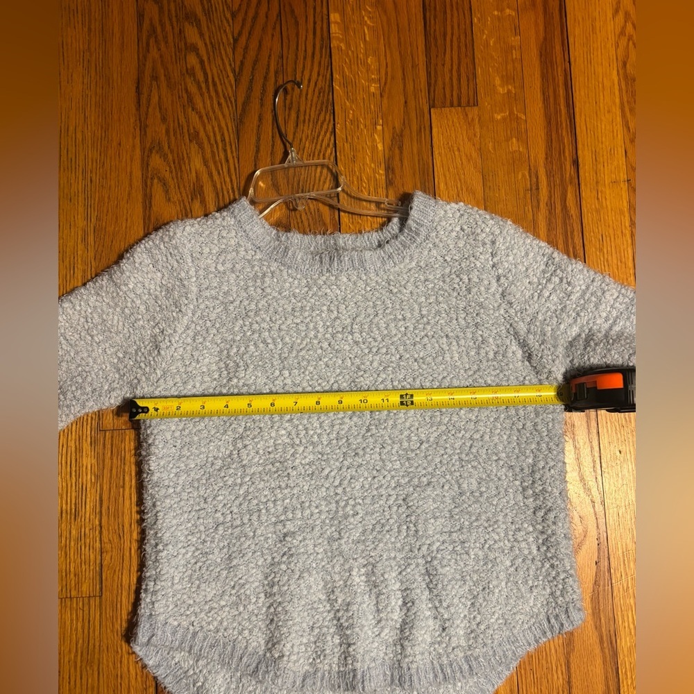 JohnPaulRichard Light Gray Bubble Knit Crewneck Sweater - Picture 8 of 8